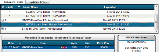 free $25 MFTOPS Ticket