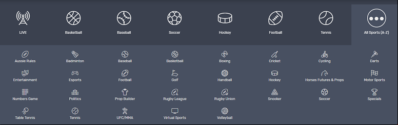 List of sports available to bet on at Bovada