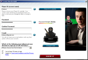 Full Tilt Poker Registration