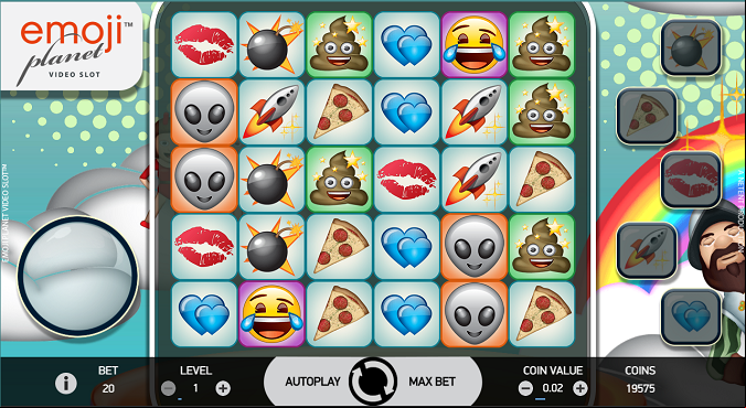 Emoji Planet Slot Reels View