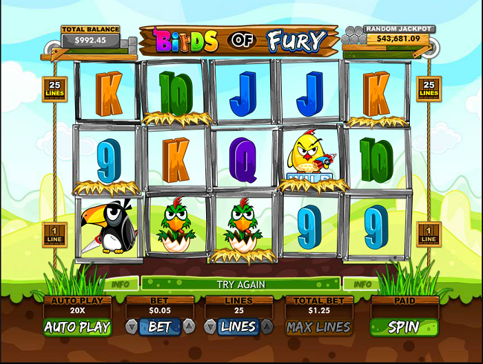 RTG Birds of Fury Reels