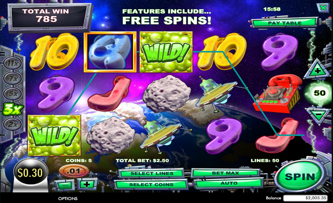 Alien Spinvasion Slot Reels