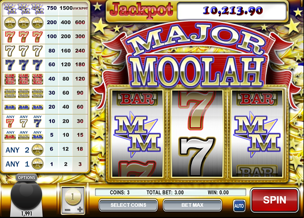 Major Moolah Rival Gaming Reels