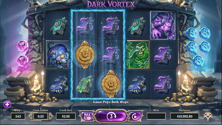 Reels View - Dark Vortex Slot